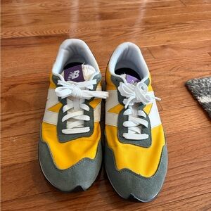 New Balance Vibrant Yellow and Gray Shoes